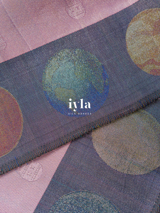 The Jewel of Planets Kanjeevaram in Pastel Lilac