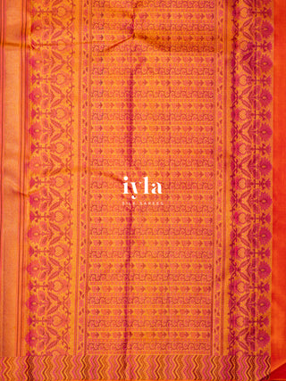 The Lotus Textured Weave Mughal Art Kanjeevaram
