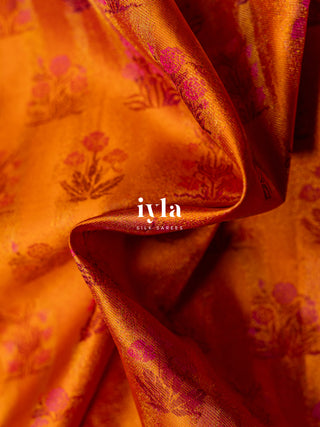 The Lotus Textured Weave Mughal Art Kanjeevaram