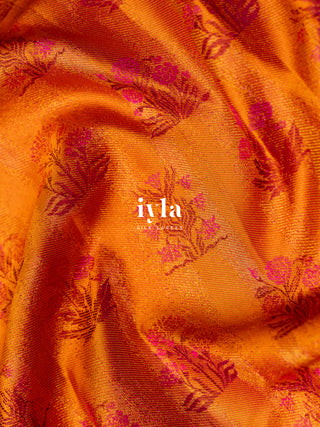 The Lotus Textured Weave Mughal Art Kanjeevaram