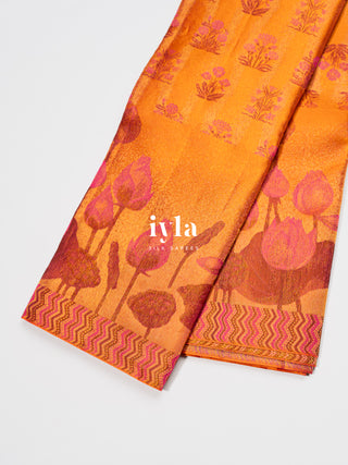 The Lotus Textured Weave Mughal Art Kanjeevaram