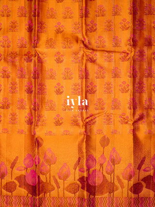 The Lotus Textured Weave Mughal Art Kanjeevaram