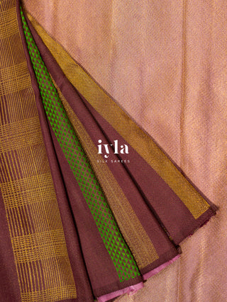 The Not So Ordinary Kanjeevaram in Chestnut Brown