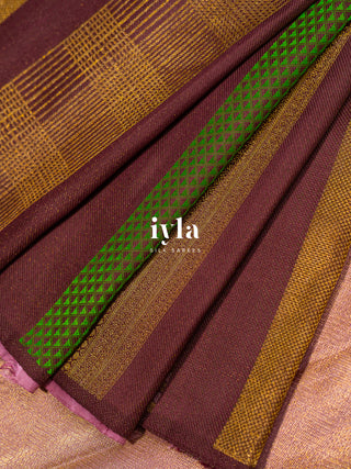 The Not So Ordinary Kanjeevaram in Chestnut Brown