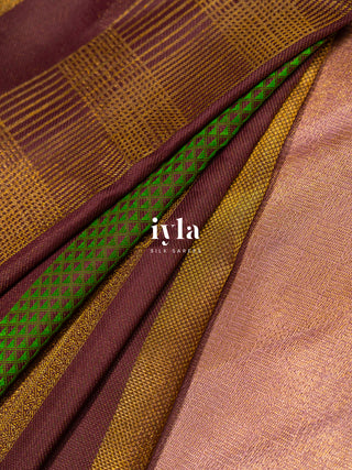 The Not So Ordinary Kanjeevaram in Chestnut Brown
