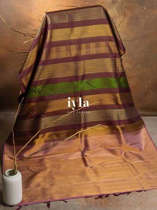 The Not So Ordinary Kanjeevaram in Chestnut Brown