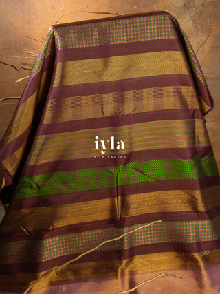 The Not So Ordinary Kanjeevaram in Chestnut Brown