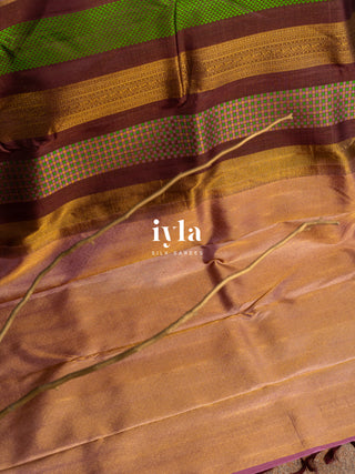 The Not So Ordinary Kanjeevaram in Chestnut Brown