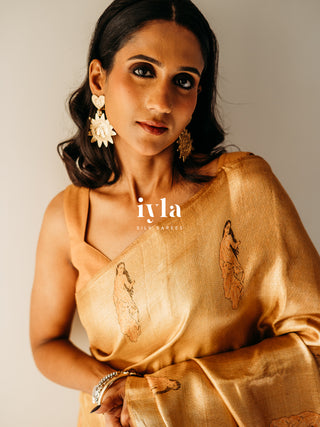The Ravi Varma Inspired - Promise of Love Kanjeevaram