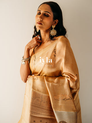The Ravi Varma Inspired - Promise of Love Kanjeevaram