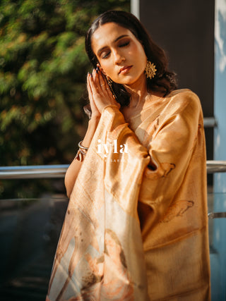 The Ravi Varma Inspired - Promise of Love Kanjeevaram