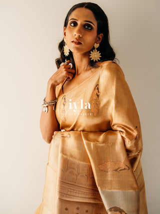The Ravi Varma Inspired - Promise of Love Kanjeevaram
