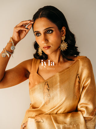 The Ravi Varma Inspired - Promise of Love Kanjeevaram