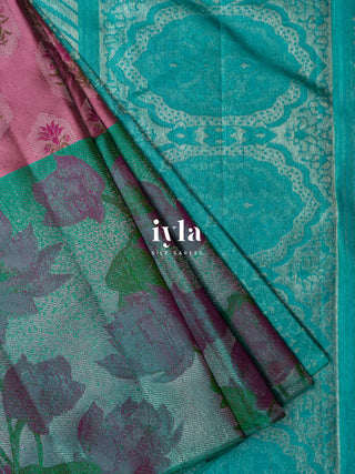The Textured Lotus Weave Mughal Art Kanjeevaram