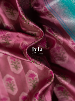 The Textured Lotus Weave Mughal Art Kanjeevaram