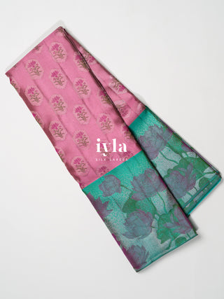 The Textured Lotus Weave Mughal Art Kanjeevaram