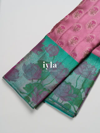 The Textured Lotus Weave Mughal Art Kanjeevaram