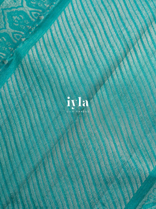 The Textured Lotus Weave Mughal Art Kanjeevaram