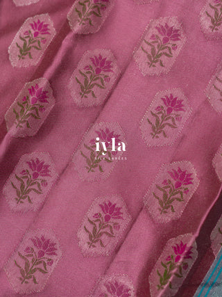 The Textured Lotus Weave Mughal Art Kanjeevaram
