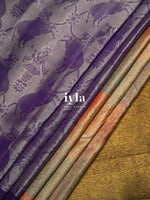 Load image into Gallery viewer, The Textured Painting Kanjeevaram with Pichwai Theme
