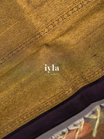 Load image into Gallery viewer, The Textured Painting Kanjeevaram with Pichwai Theme
