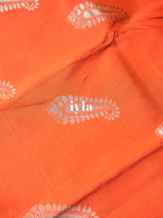 Load image into Gallery viewer, The Raaga Dreamscape Kanjeevaram in Tangerine
