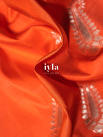 Load image into Gallery viewer, The Raaga Dreamscape Kanjeevaram in Tangerine
