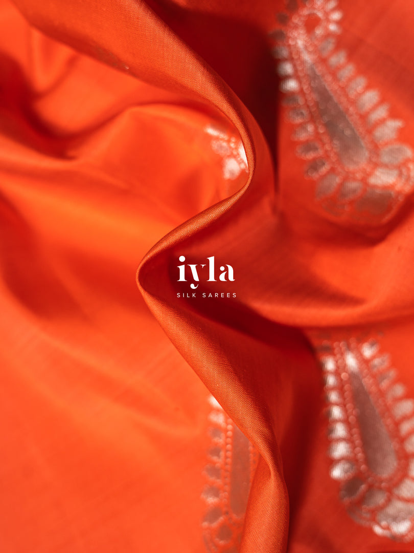The Raaga Dreamscape Kanjeevaram in Tangerine