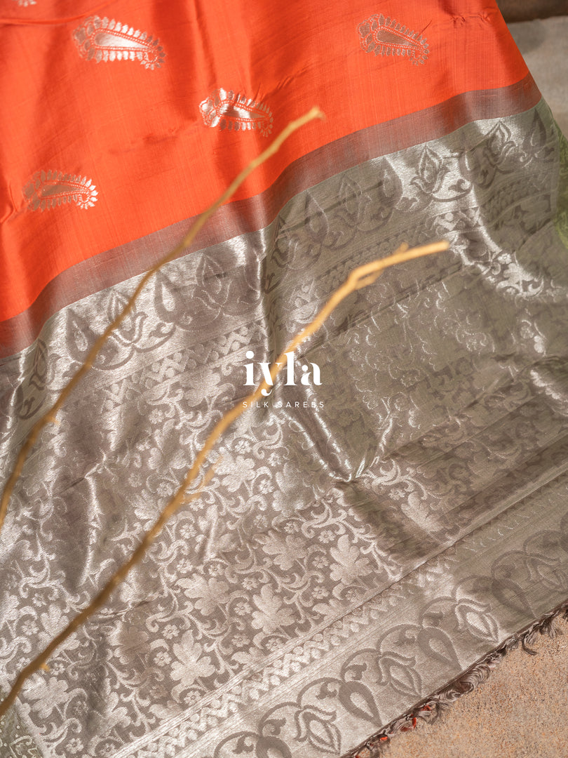 The Raaga Dreamscape Kanjeevaram in Tangerine