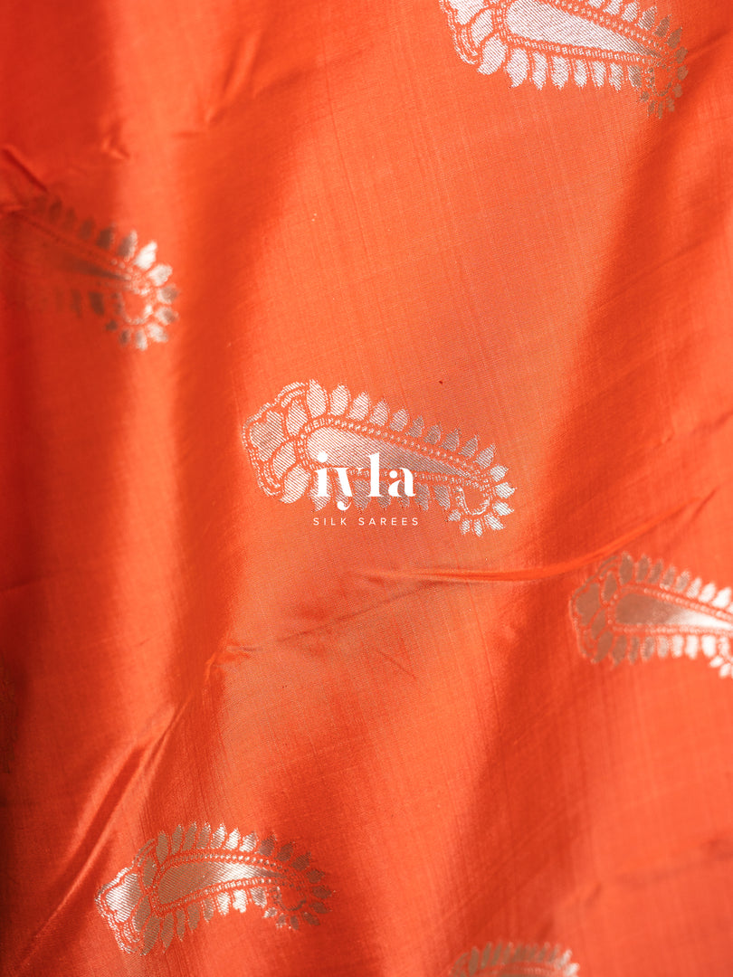 The Raaga Dreamscape Kanjeevaram in Tangerine