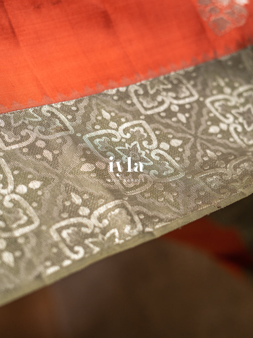 The Raaga Dreamscape Kanjeevaram in Tangerine
