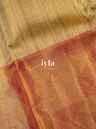 The Timeless Vintage Gold Kanjeevaram