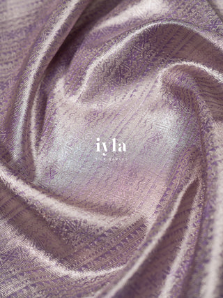 The Vrindhavan Raas Leela Kanjeevaram in Lavender