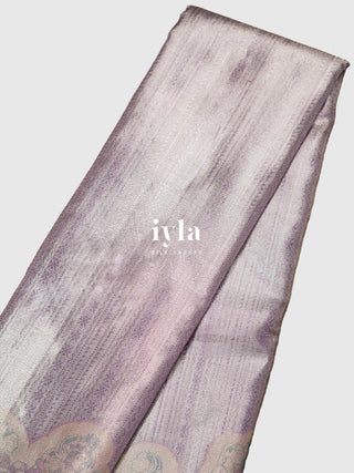 The Vrindhavan Raas Leela Kanjeevaram in Lavender