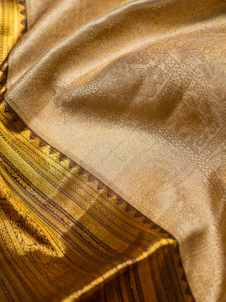 The Vanasingaram Kanjeevaram in Champagne Beige