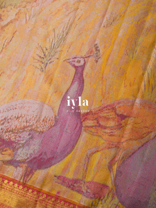 The Peacocks of Vrindavan Colourscape Kanjeevaram