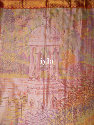 The Peacocks of Vrindavan Colourscape Kanjeevaram