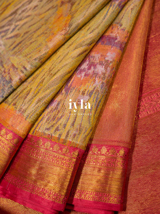 The Peacocks of Vrindavan Colourscape Kanjeevaram