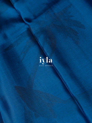 The Wanderlust Story Kanjeevaram in Midnight Blue