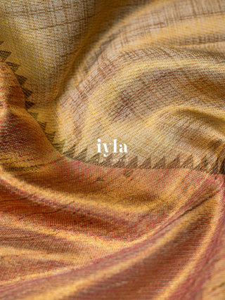 The Ascending Lotus Blooms on the Tide Silk Saree