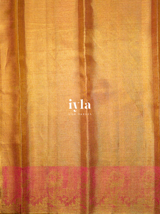 The Ascending Lotus Blooms on the Tide Silk Saree