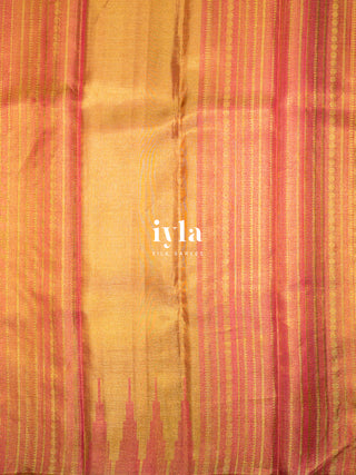 The Ascending Lotus Blooms on the Tide Silk Saree
