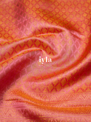 The Dance Celebration Edit Kanjeevaram in CandyCloud Pink