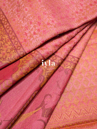 The Dance Celebration Edit Kanjeevaram in CandyCloud Pink