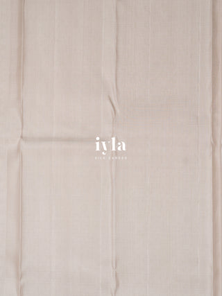 The Moonlit White Paint strokes Kanjeevaram