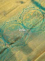 Load image into Gallery viewer, The Off-White Wild Flower Kanjeevaram
