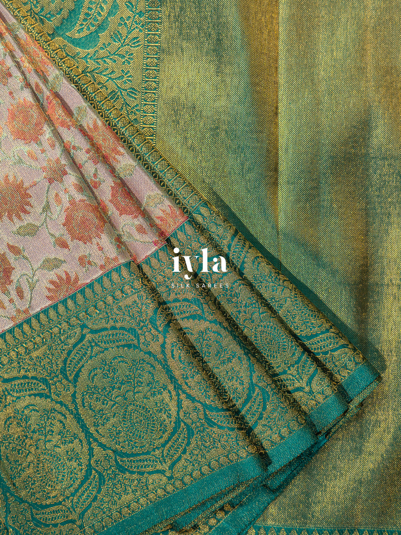 The Off-White Wild Flower Kanjeevaram