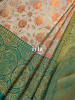Load image into Gallery viewer, The Off-White Wild Flower Kanjeevaram

