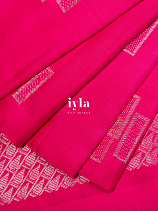 The Wind Chimes Kanjeevaram in Deep French Pink