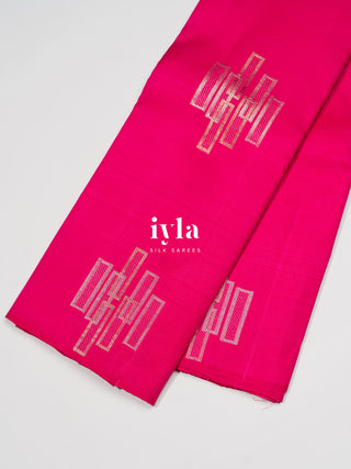 The Wind Chimes Kanjeevaram in Deep French Pink